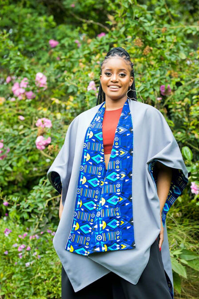 Ndege Reversible Cape Blue and Grey