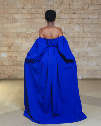 Wakio Off-Shoulder Maxi Dress - Blue