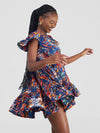 Amari African Print Shift Dress