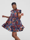 Amari African Print Shift Dress