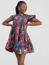 Amari African Print Shift Dress