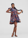 Amari African Print Shift Dress