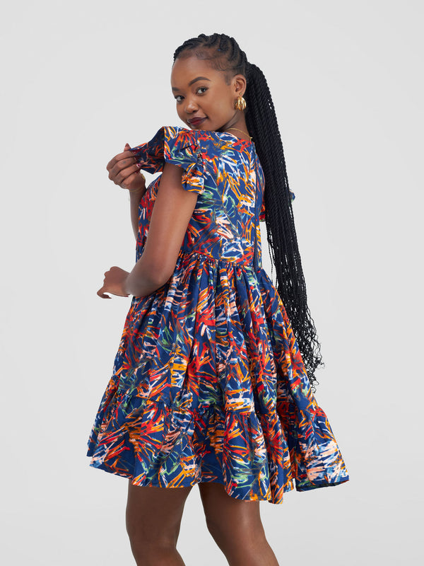 african shift dress designs African Print Short Dress, Ankara Kaftan Style, 100% Cotton
