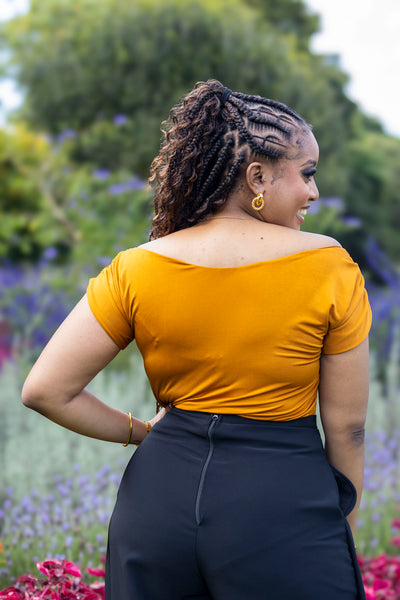 Nuri Off shoulder Top - Mustard