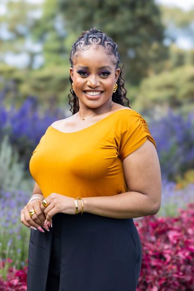 Nuri Off shoulder Top - Mustard