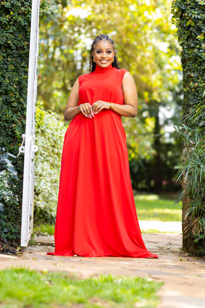Maya Maxi Dress - Red