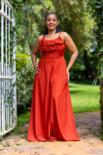 Orchid Maxi Dress - Rust