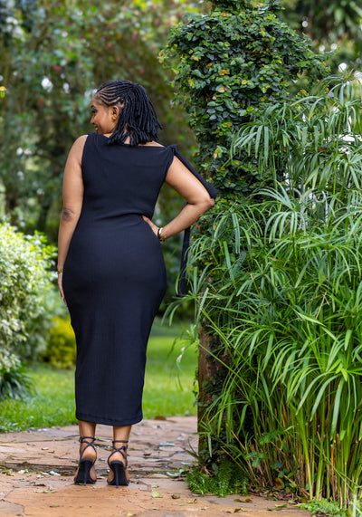 Sienna Bloom Dress - Black