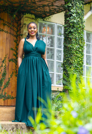 Meadow Maxi Dress -Emerald Green
