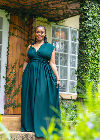 Meadow Maxi Dress -Emerald Green