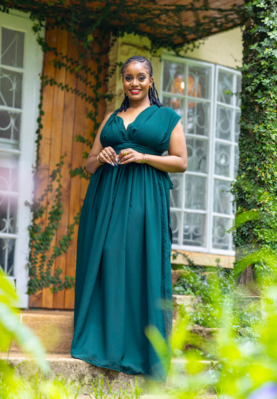 Meadow Maxi Dress -Emerald Green
