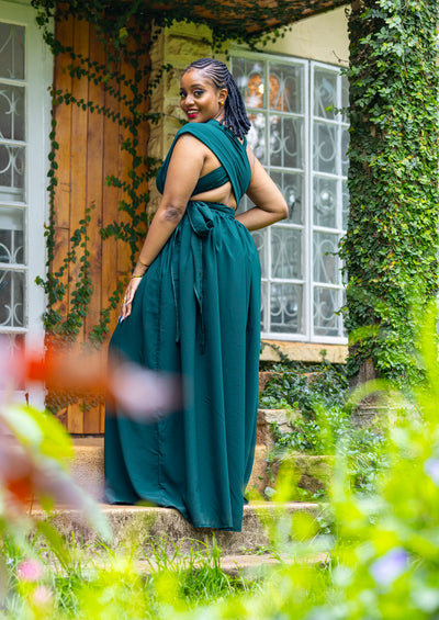 Meadow Maxi Dress -Emerald Green