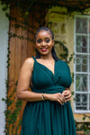 Meadow Maxi Dress -Emerald Green