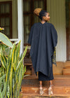 Ndege Reversible Cape - Black/ Mustard