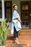 Ndege Reversible Cape - White