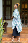 Ndege Reversible Cape - White
