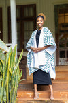 Ndege Reversible Cape - White