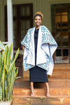 Ndege Reversible Cape - White