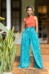 Urban Palazzo Pants - Teal