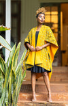 Ndege Reversible Cape - Mustard