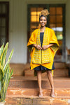 Ndege Reversible Cape - Mustard
