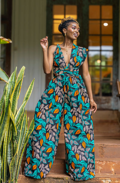 Savanna African Print Infinity Jumpsuit