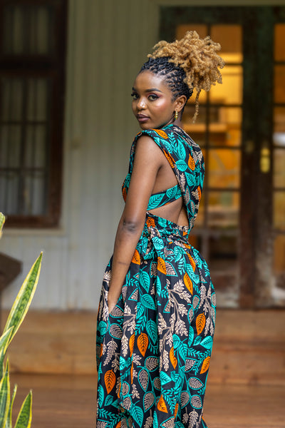 Savanna African Print Infinity Jumpsuit