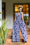 Noire African Print Infinity Jumpsuit