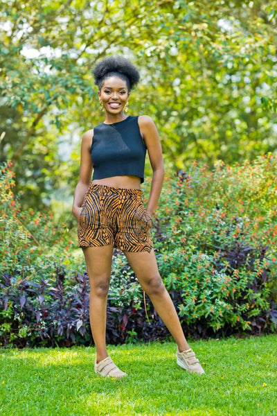 Amelia African Print Shorts