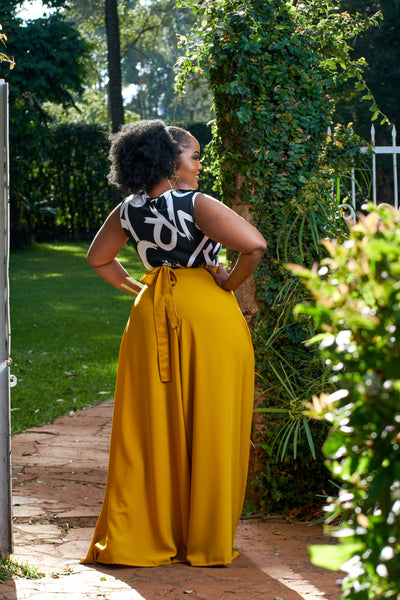 Kipusa Palazzo Pants - Mustard