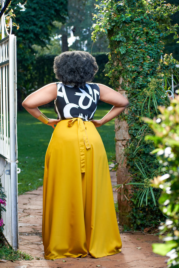Kipusa Palazzo Pants - Mustard