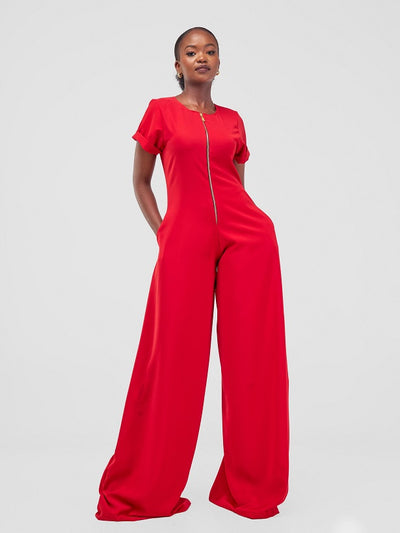 Cham Jumpsuit - Red