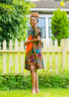 Hibiscus African Print Dress