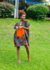 Hibiscus African Print Dress