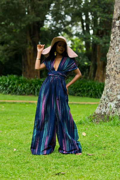 Pigeon African Print Infinity Jumpsuit