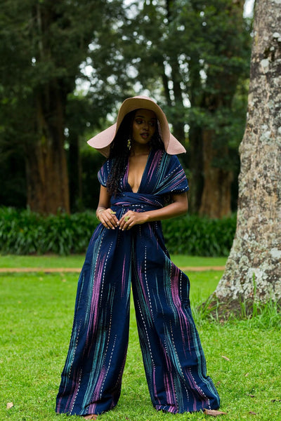 Pigeon African Print Infinity Jumpsuit