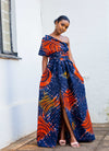 Rembo African Print Infinity Maxi Dress