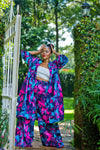 Waridi African Print Palazzo & Kimono Set