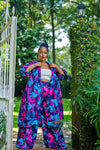 Waridi African Print Palazzo & Kimono Set