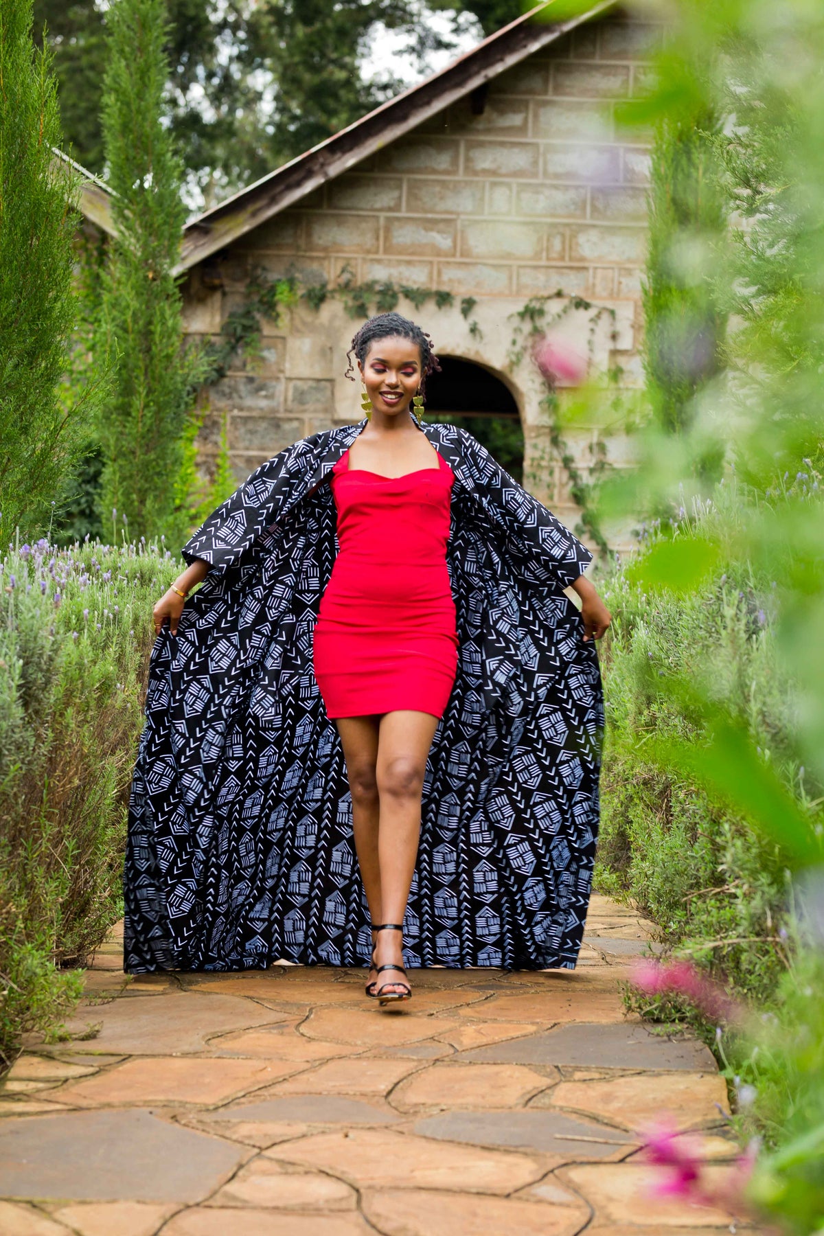 Nachi African Print Kimono