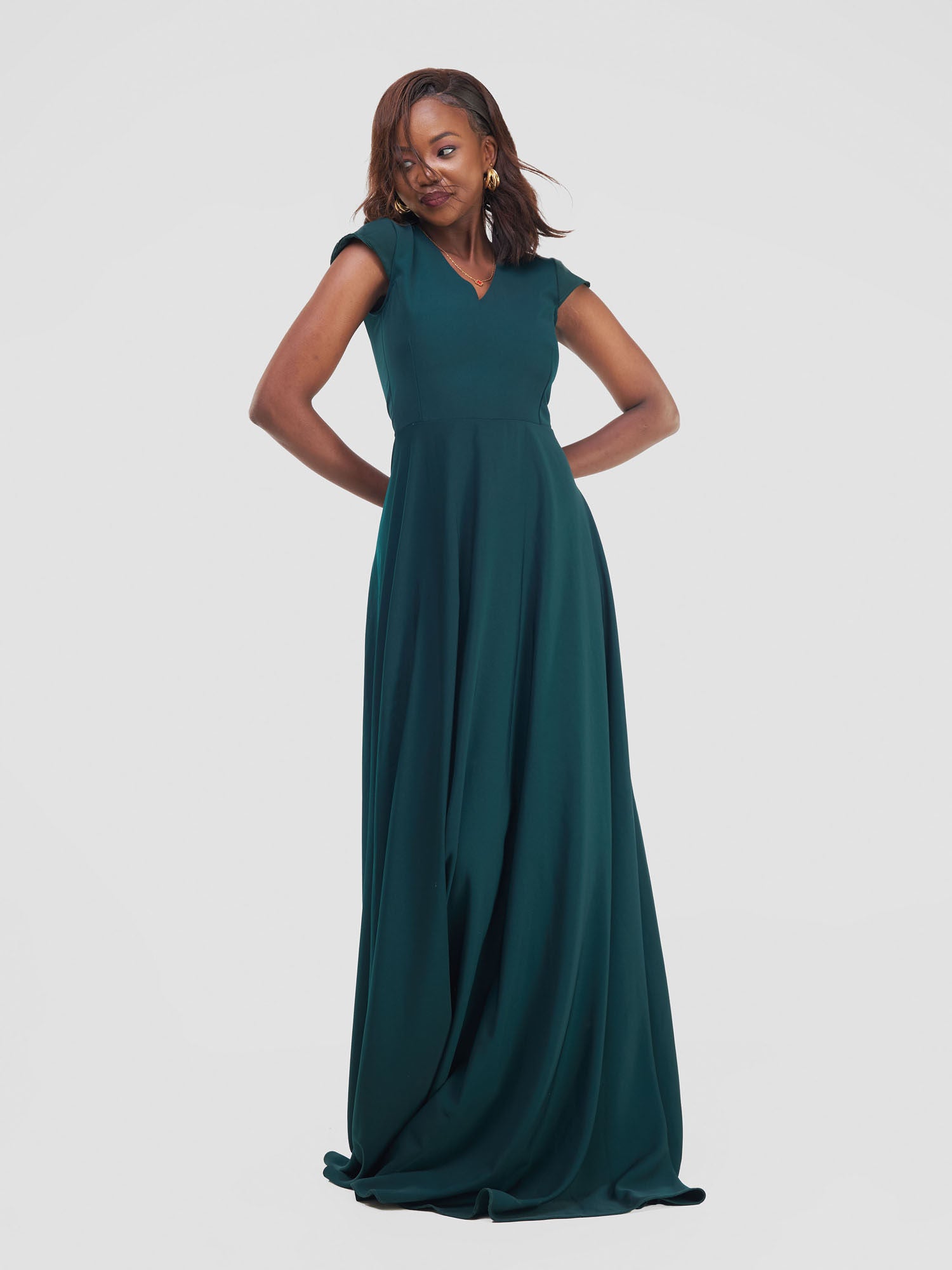 Azari Wedding Guest Maxi Dress - Green XXL Azari Wedding Guest Maxi Dress - Green XXL