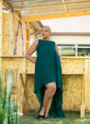 Baobab High-Low Dress - Green