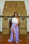 Tausi Palazzo Pants - Lilac