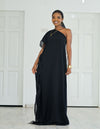 Rich Auntie Kaftan - Black