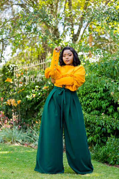 Mwasi Reversible Top - Mustard