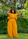 Zena Palazzo Set - Mustard