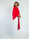 Orchid Wrap Shawl - Red