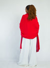 Orchid Wrap Shawl - Red