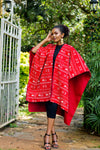 Ndege Reverible Cape - Red