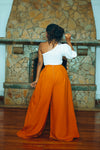 Kanini Palazzo Pants - Rust